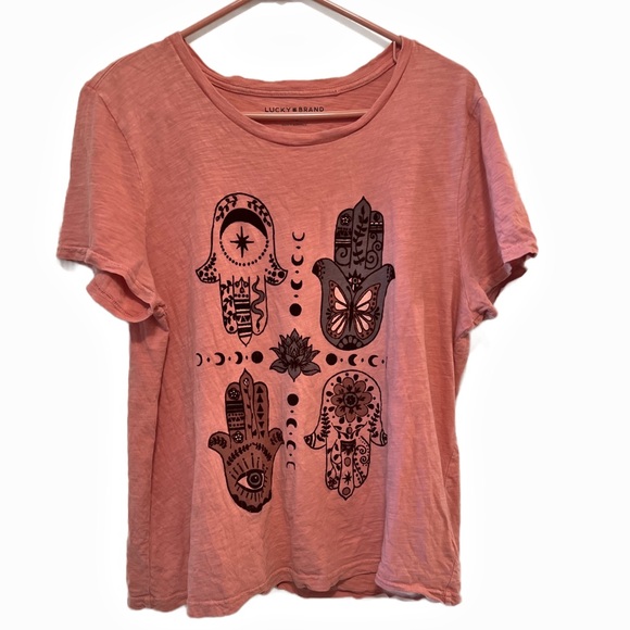 Lucky Brand Coral Graphic Tee - Picture 1 of 5